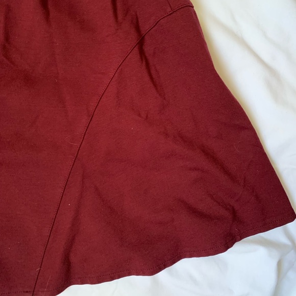 A Pea In The Pod Cranberry Skirt; maternity business casual, size small - Picture 4 of 8